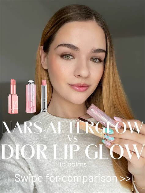 nars afterglow vs dior lip glow|Dior addict lip balm.